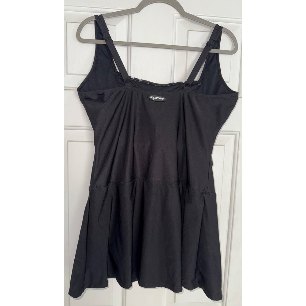 Aquamore Chlorine Resistant Skater Swimdress One Piece Swimsuit - size 14 - SW5 - Picture 5 of 12